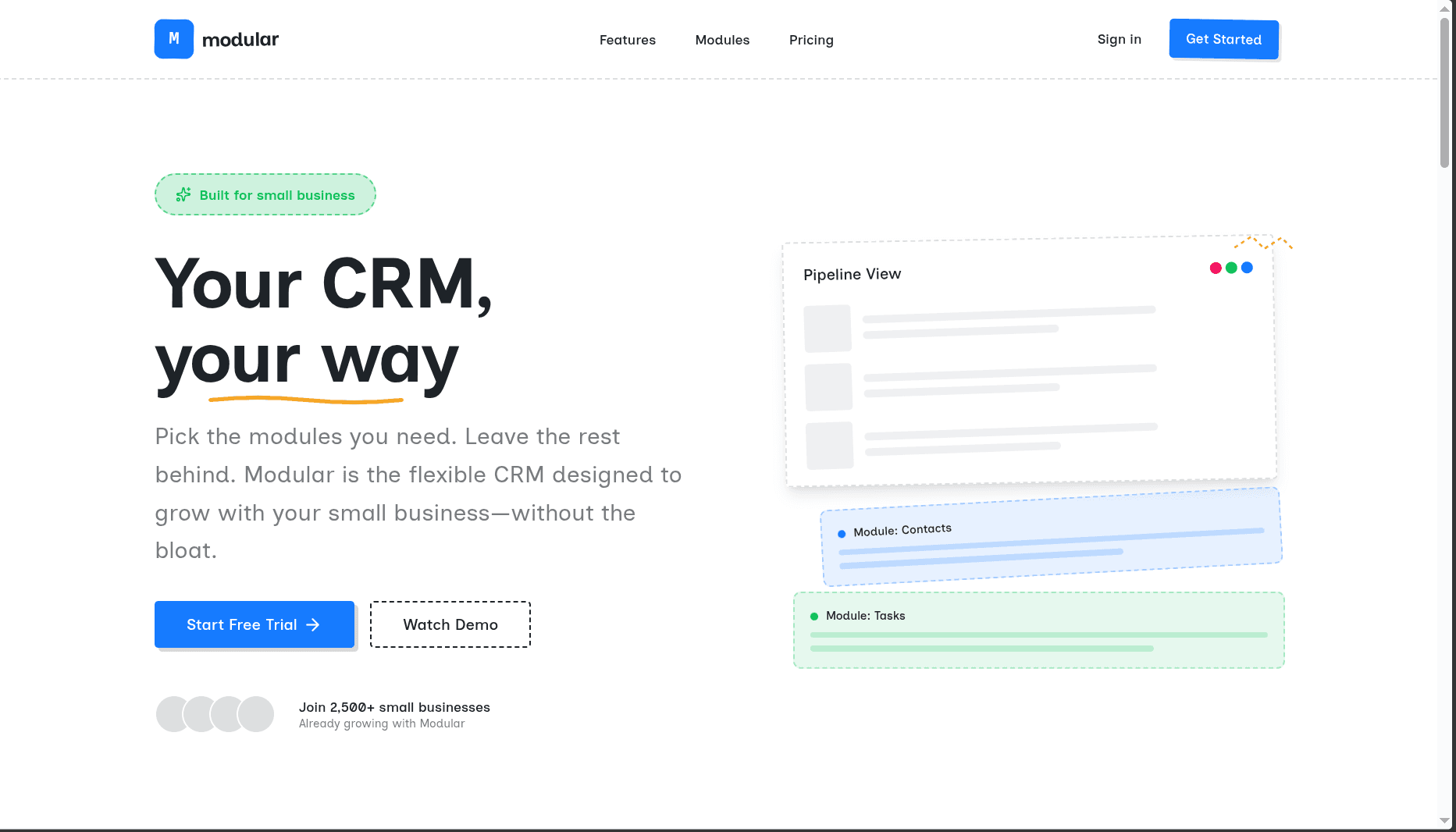 Modular CRM Platform